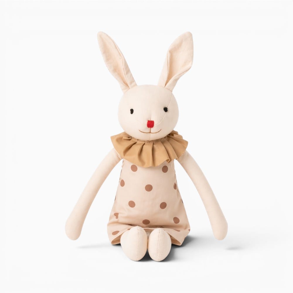 Beige Bunny Plush with Dress Oh My Plushie