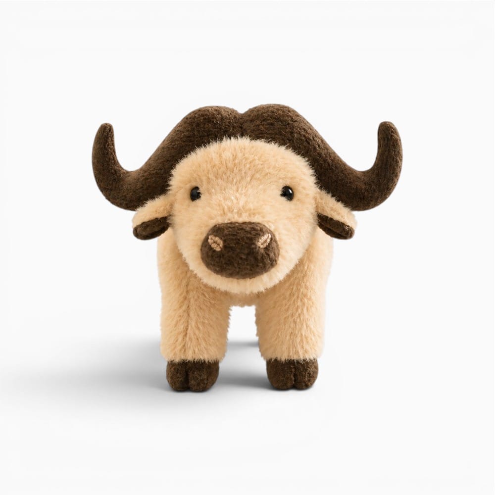 Beige Highland Cow Plush Oh My Plushie
