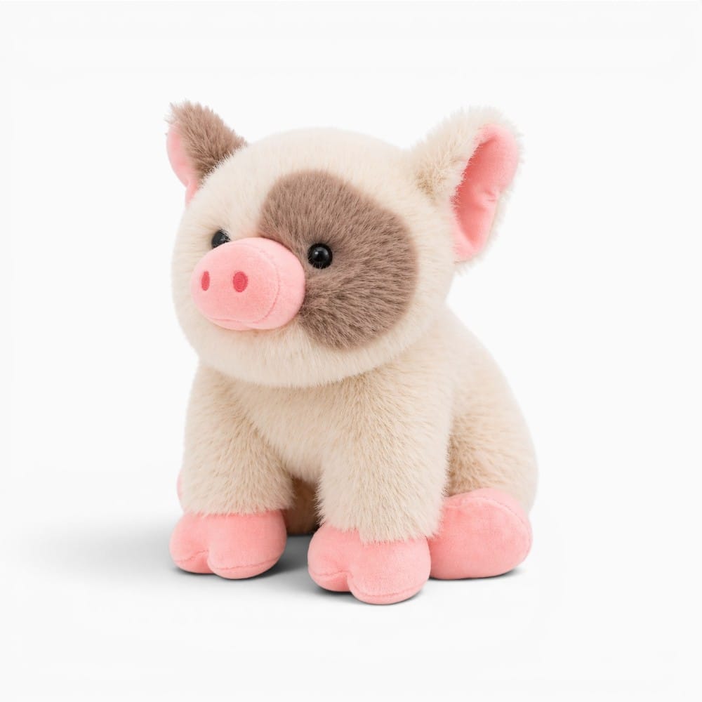 Beige Pig Plush Oh My Plushie