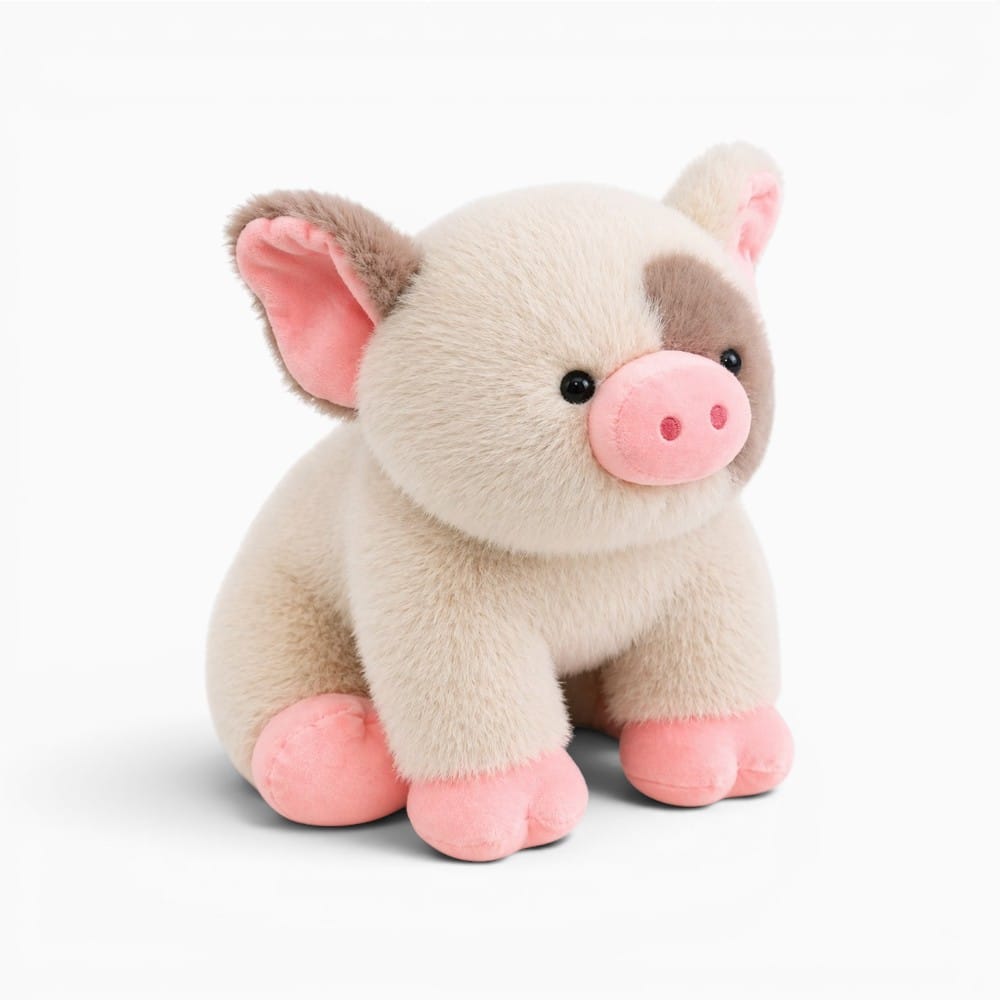 Beige Pig Plush Oh My Plushie