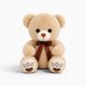 Beige Teddy Bear with Bow Oh My Plushie