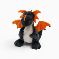 Black and Orange Dragon Plush Oh My Plushie