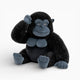 Black Giant Gorilla Plush Oh My Plushie