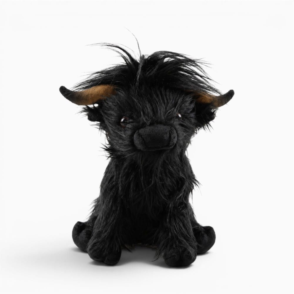 Black Highland Cow Plush Oh My Plushie