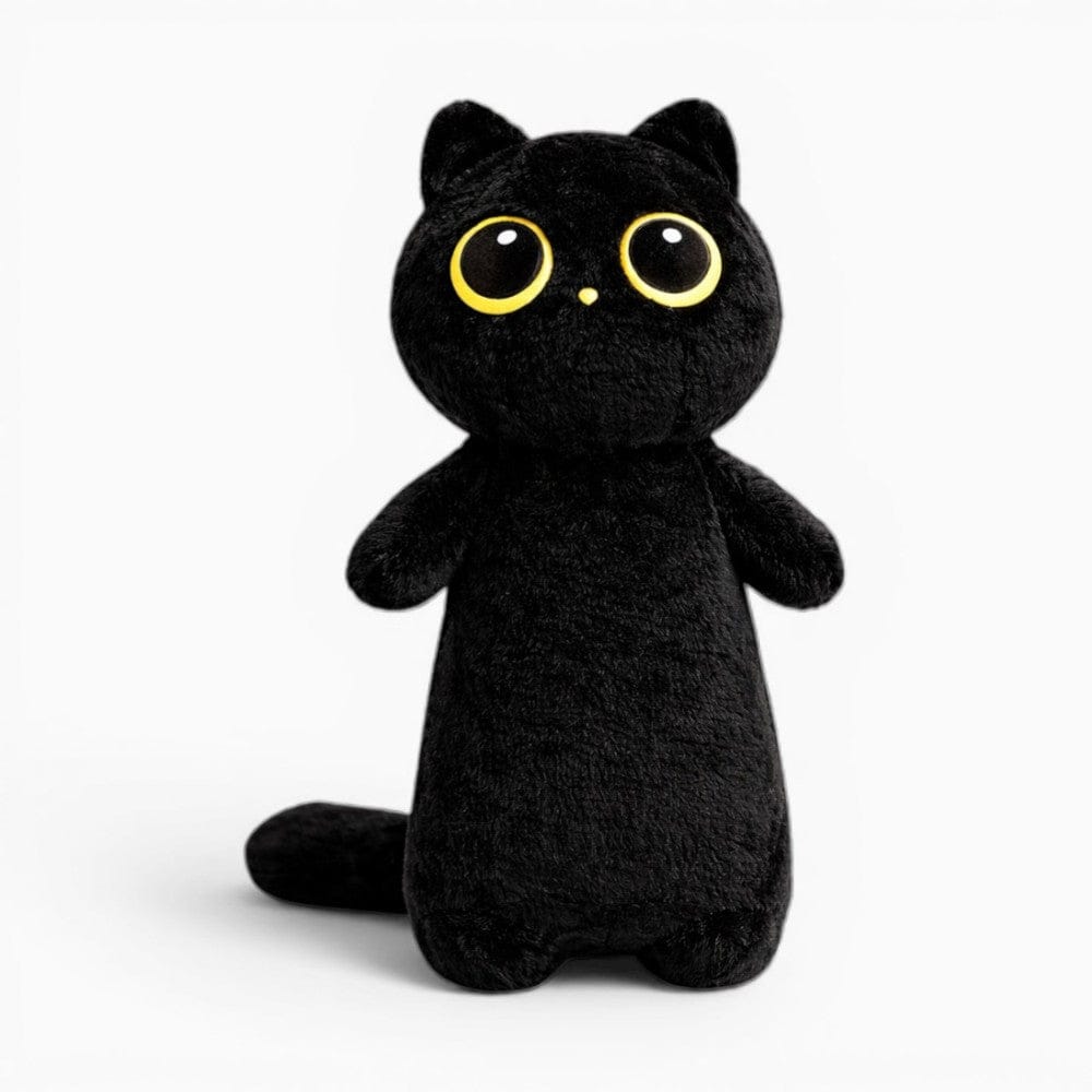 Black Kawaii Cat Plush Pillow Oh My Plushie