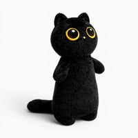 Black Kawaii Cat Plush Pillow Oh My Plushie