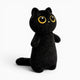 Black Kawaii Cat Plush Pillow Oh My Plushie