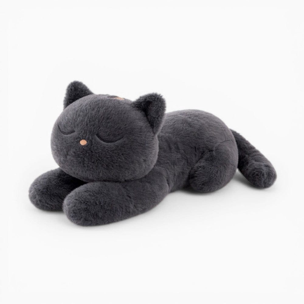 Black Soft Lying Cat Plush Oh My Plushie