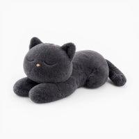 Black Soft Lying Cat Plush Oh My Plushie