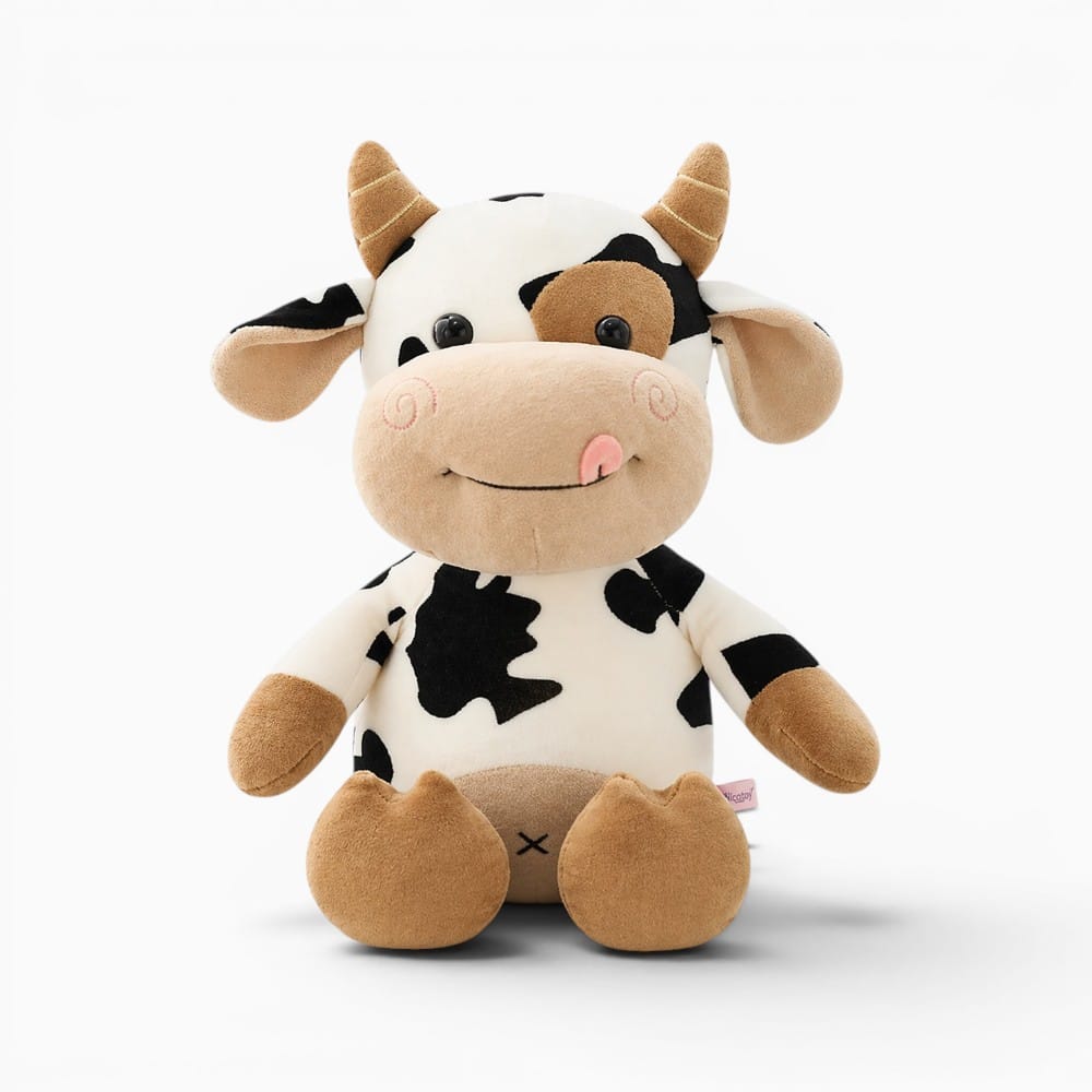 Black White Cotton Cow Plush Oh My Plushie