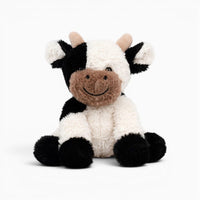 Black White Cow Plush Oh My Plushie