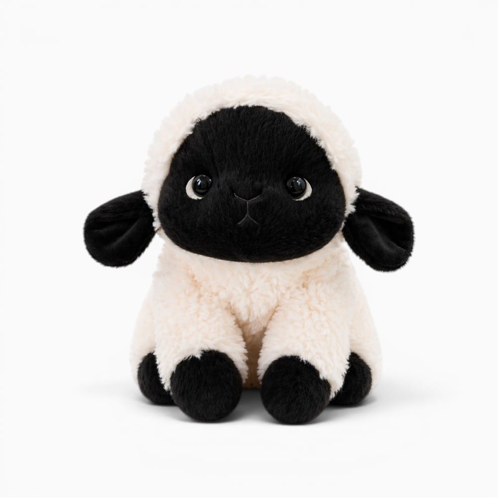 Black White Lamb Plush Oh My Plushie