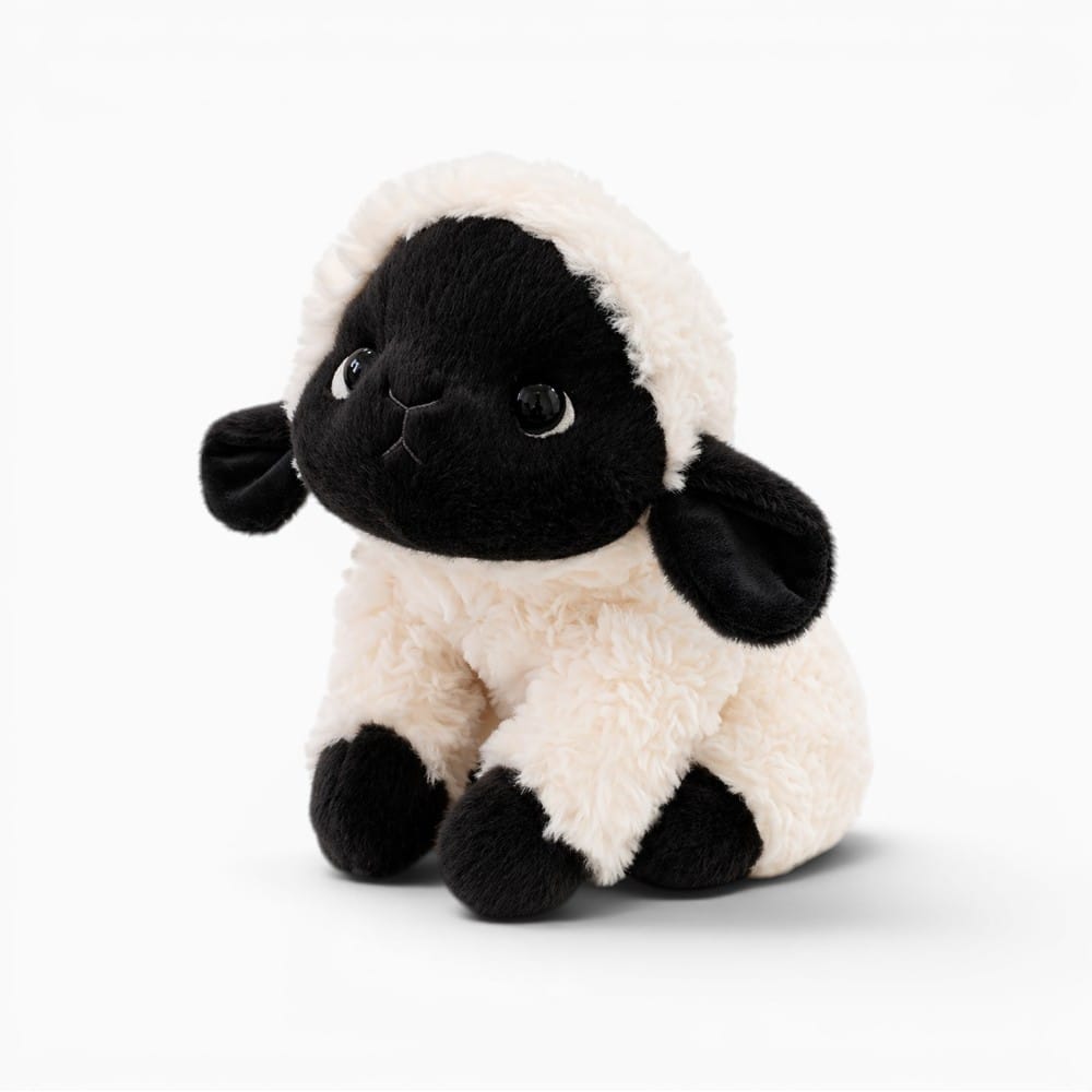 Black White Lamb Plush Oh My Plushie