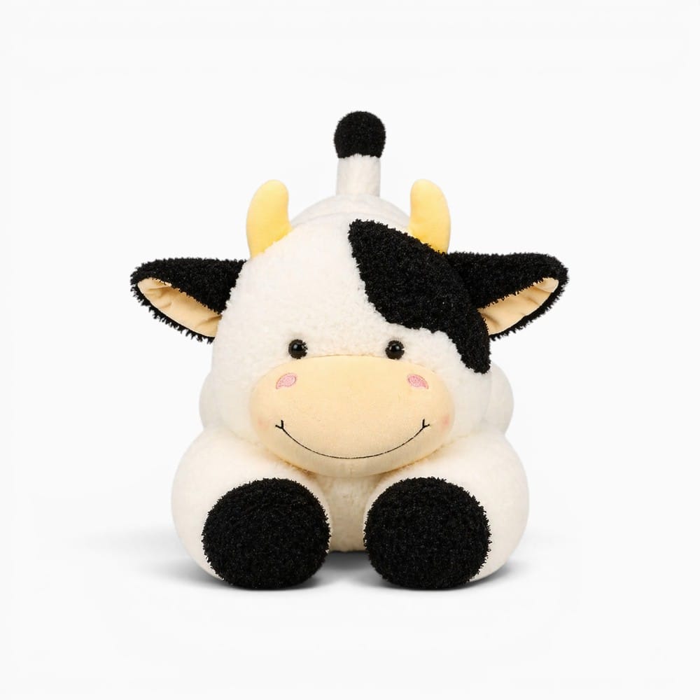 Black White Large Cow Plush Oh My Plushie