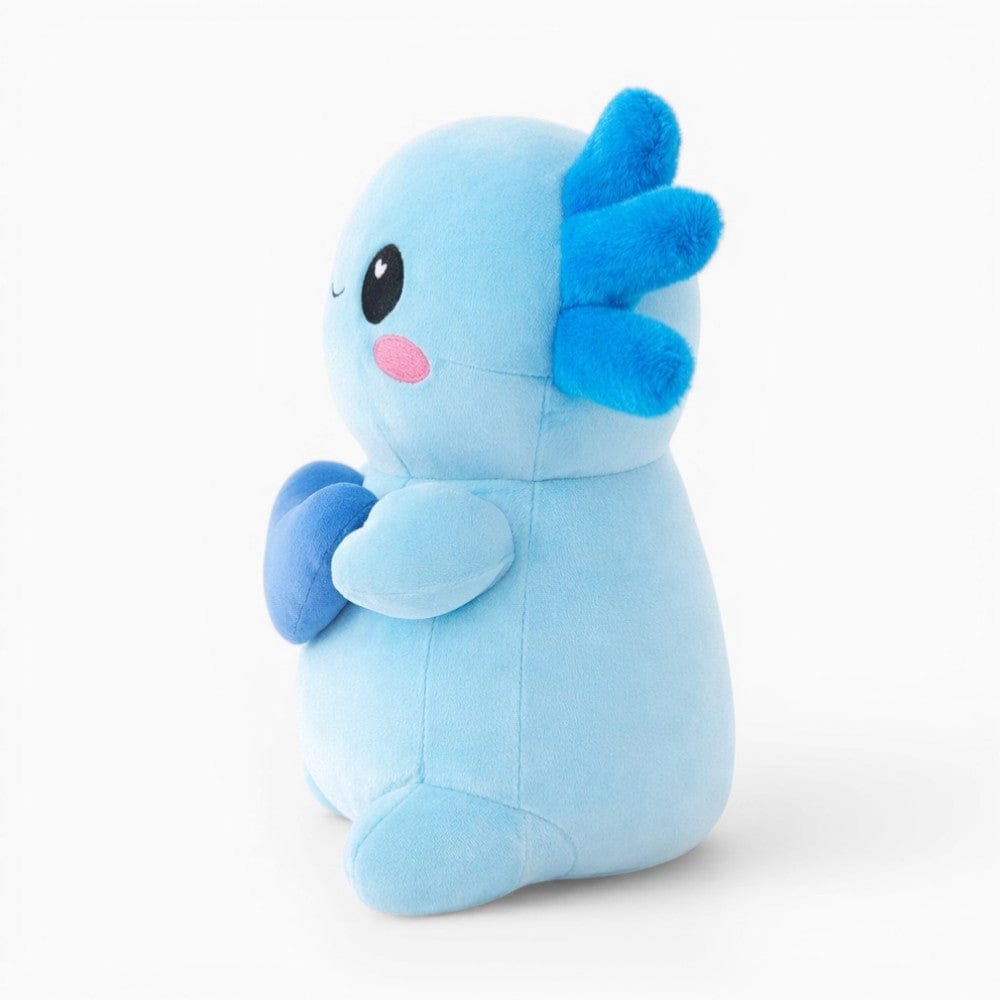Blue Axolotl Plush with Heart Kawaii Oh My Plushie