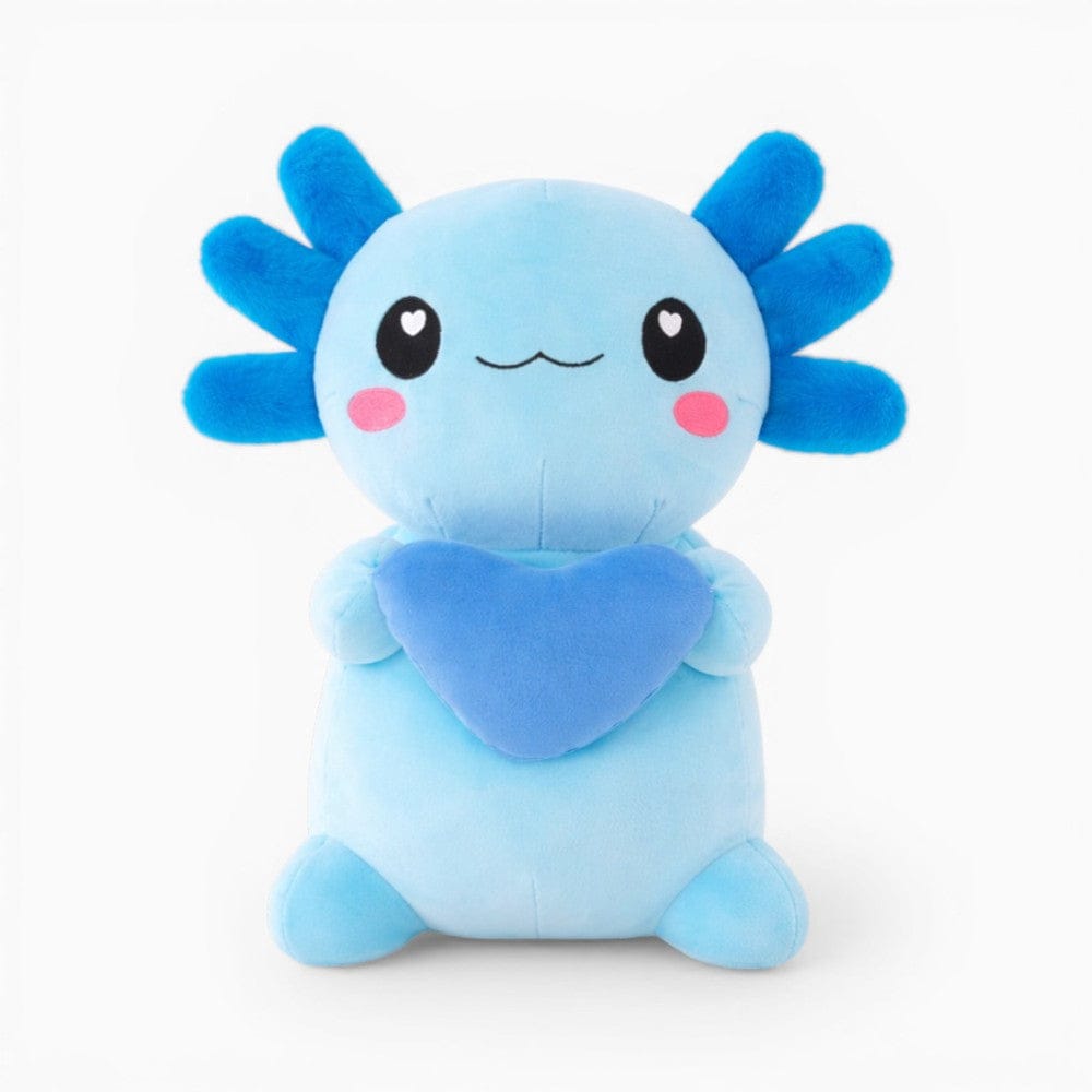 Blue Axolotl Plush with Heart Kawaii Oh My Plushie