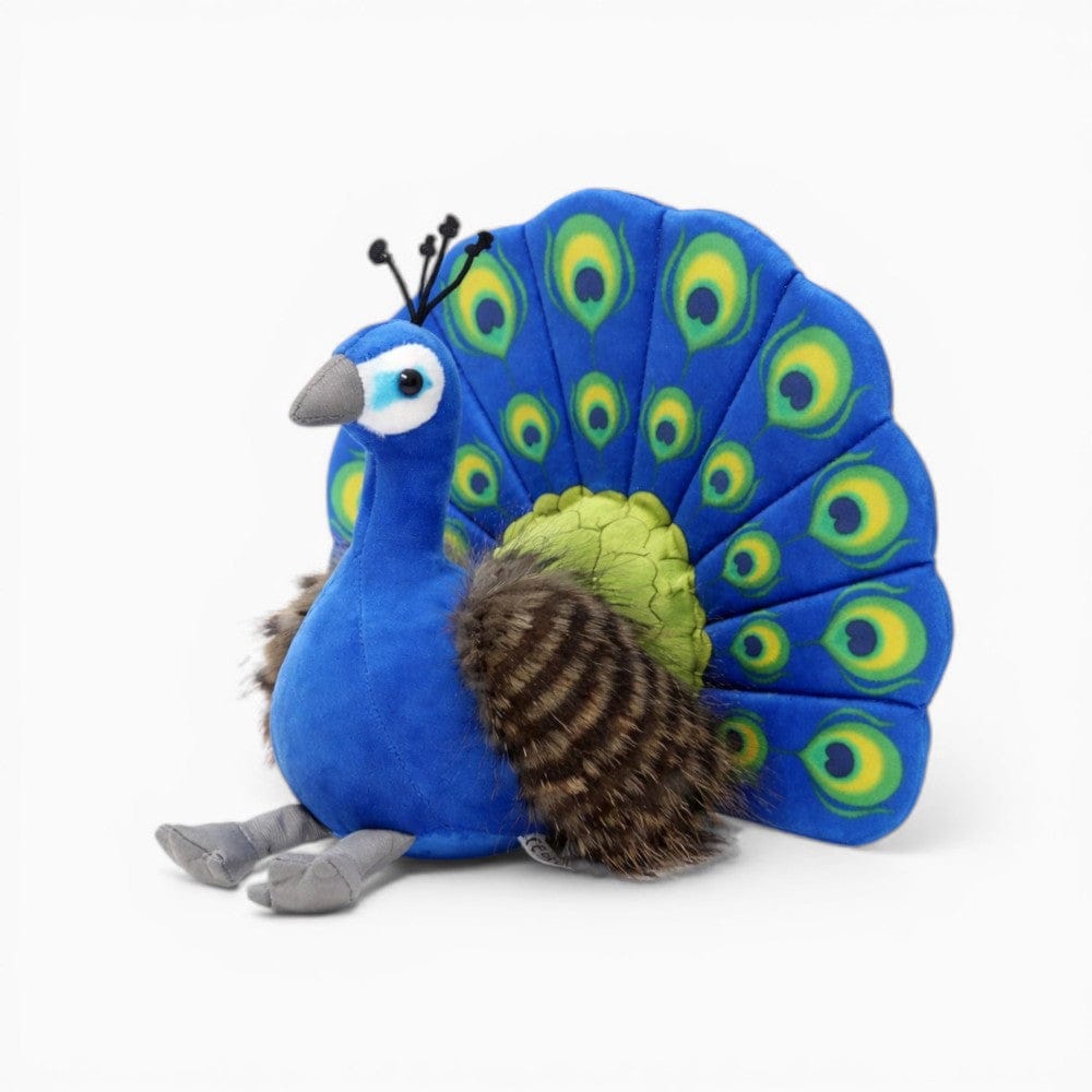 Blue Colourful Feathers Peacock Plush Oh My Plushie
