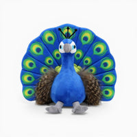 Blue Colourful Feathers Peacock Plush Oh My Plushie