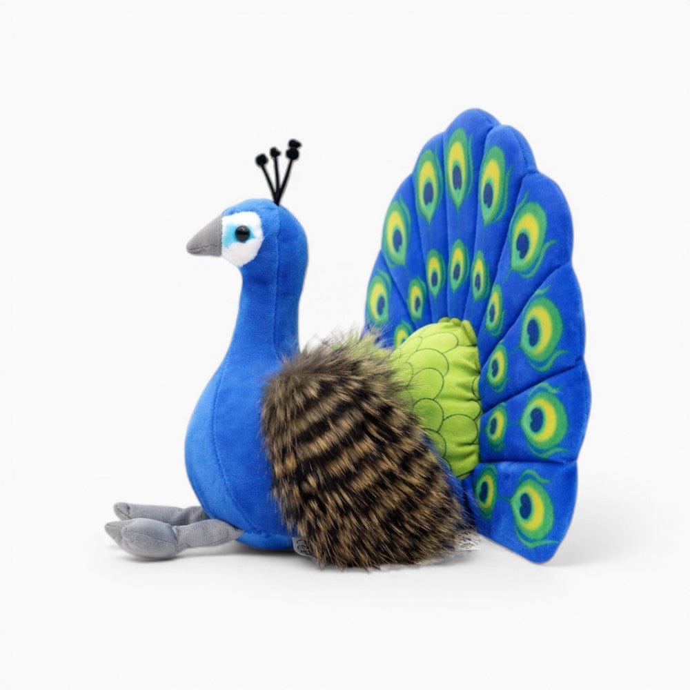 Blue Colourful Feathers Peacock Plush Oh My Plushie