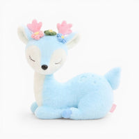Blue Deer Plush with Flower Crown Oh My Plushie