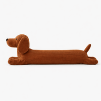 Brown Dachshund Plush in Various Lengths Oh My Plushie