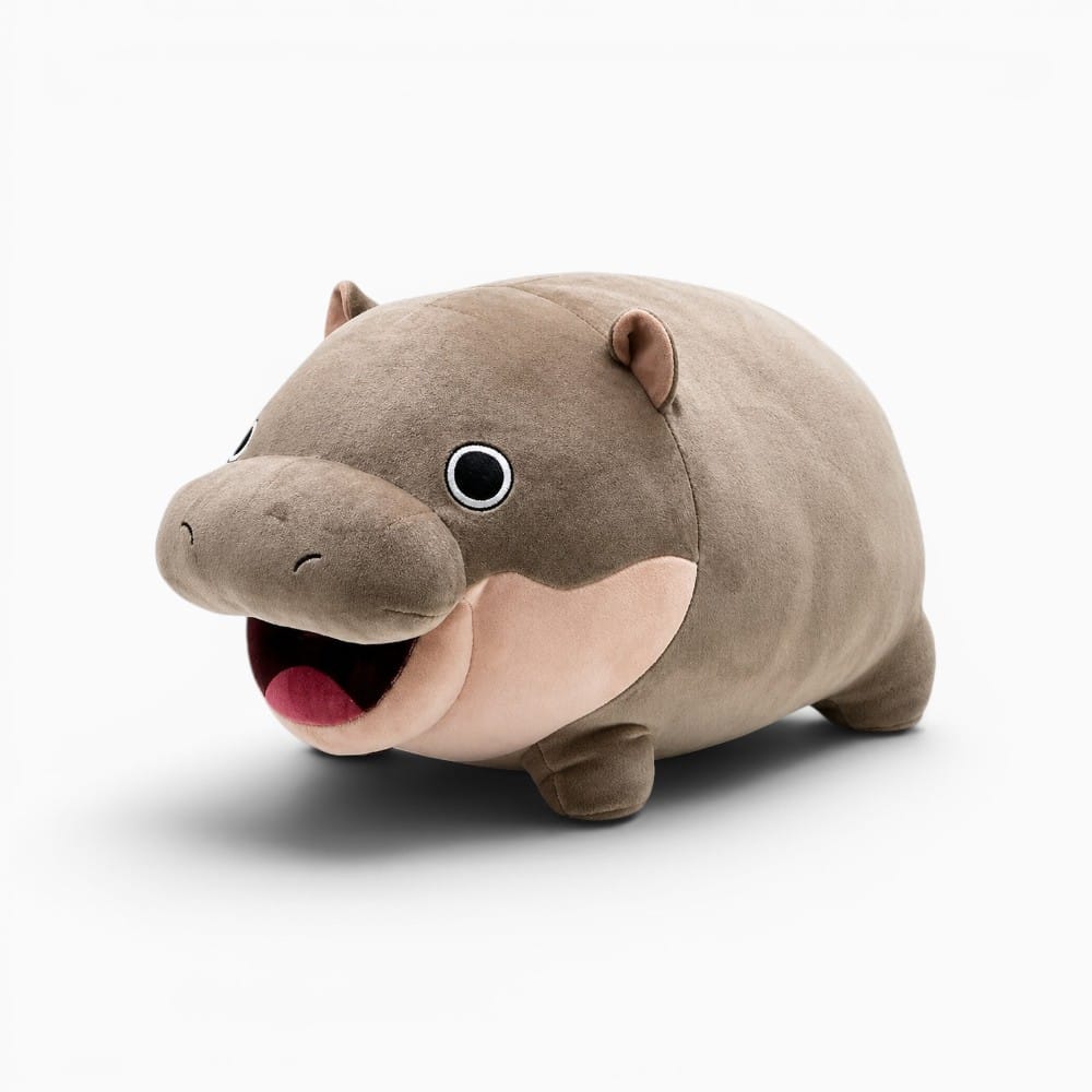Brown Hippo Plush Oh My Plushie