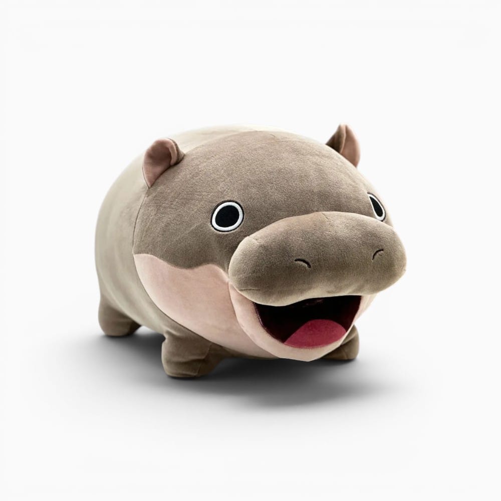 Brown Hippo Plush Oh My Plushie