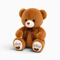 Brown Teddy Bear with Bow Oh My Plushie