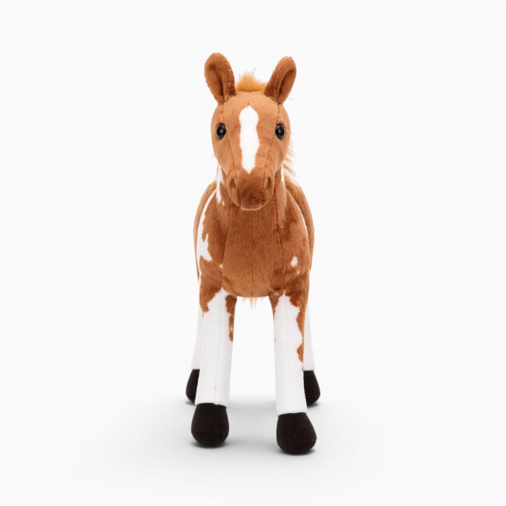 Brown White Horse Plush Oh My Plushie