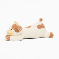 Brown White Large Cow Plush Oh My Plushie
