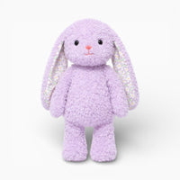 Bunny Plush with Floral Pattern Kawaii Plush Toy Purple Oh My Plushie