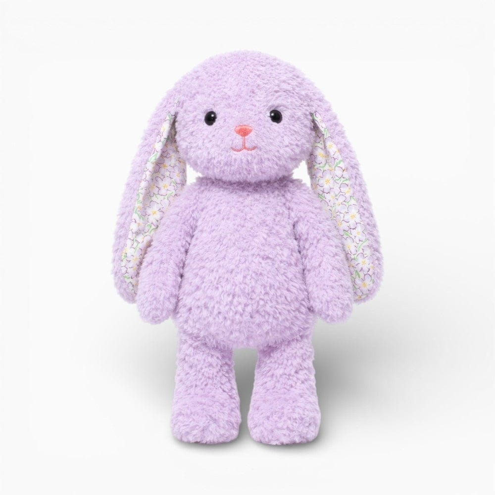 Bunny Plush with Floral Pattern Kawaii Plush Toy Purple Oh My Plushie