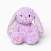Bunny Plush with Floral Pattern Kawaii Plush Toy Purple Oh My Plushie