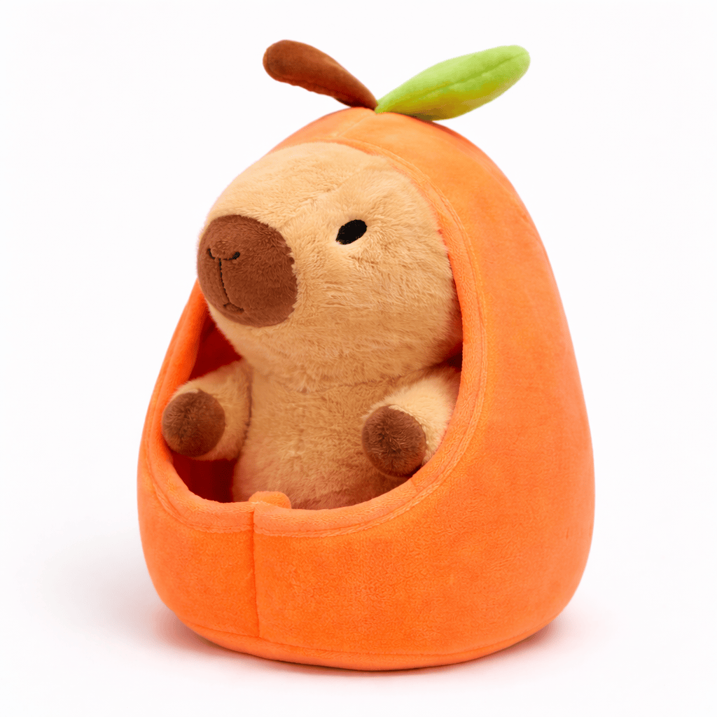 Capybara Plush in Pfirsich Fruit Shell Oh My Plushie