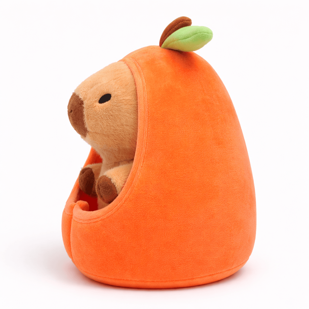 Capybara Plush in Pfirsich Fruit Shell Oh My Plushie