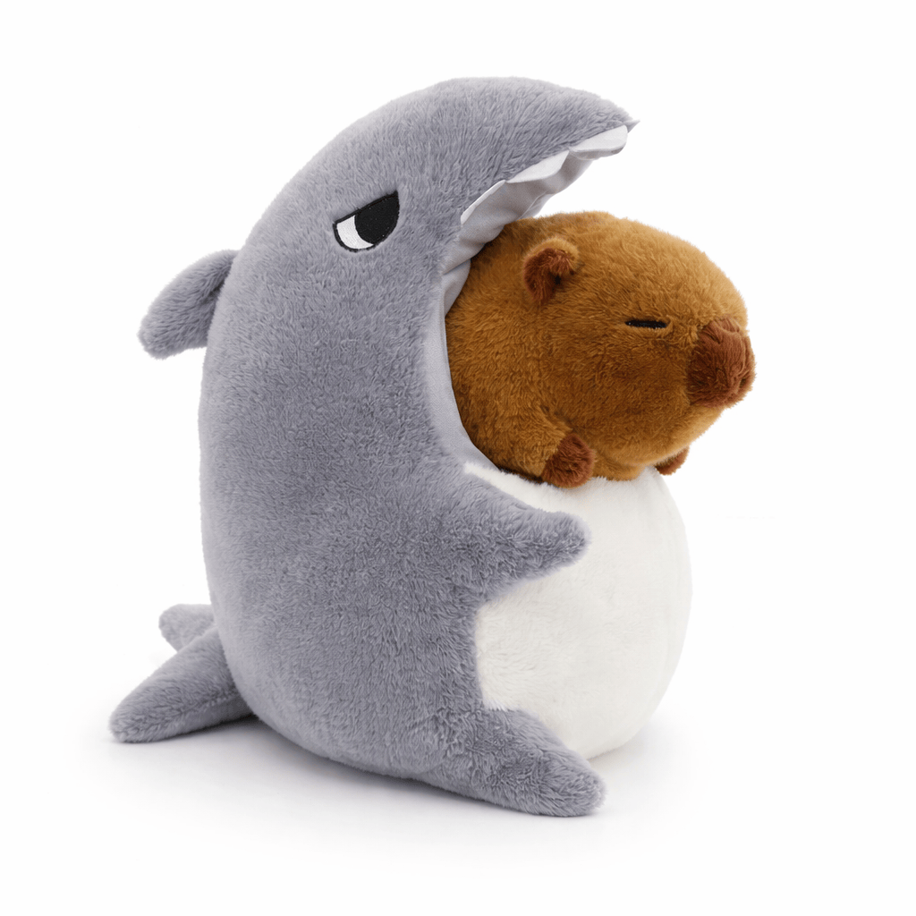 Capybara Plush in Shark Costume Oh My Plushie