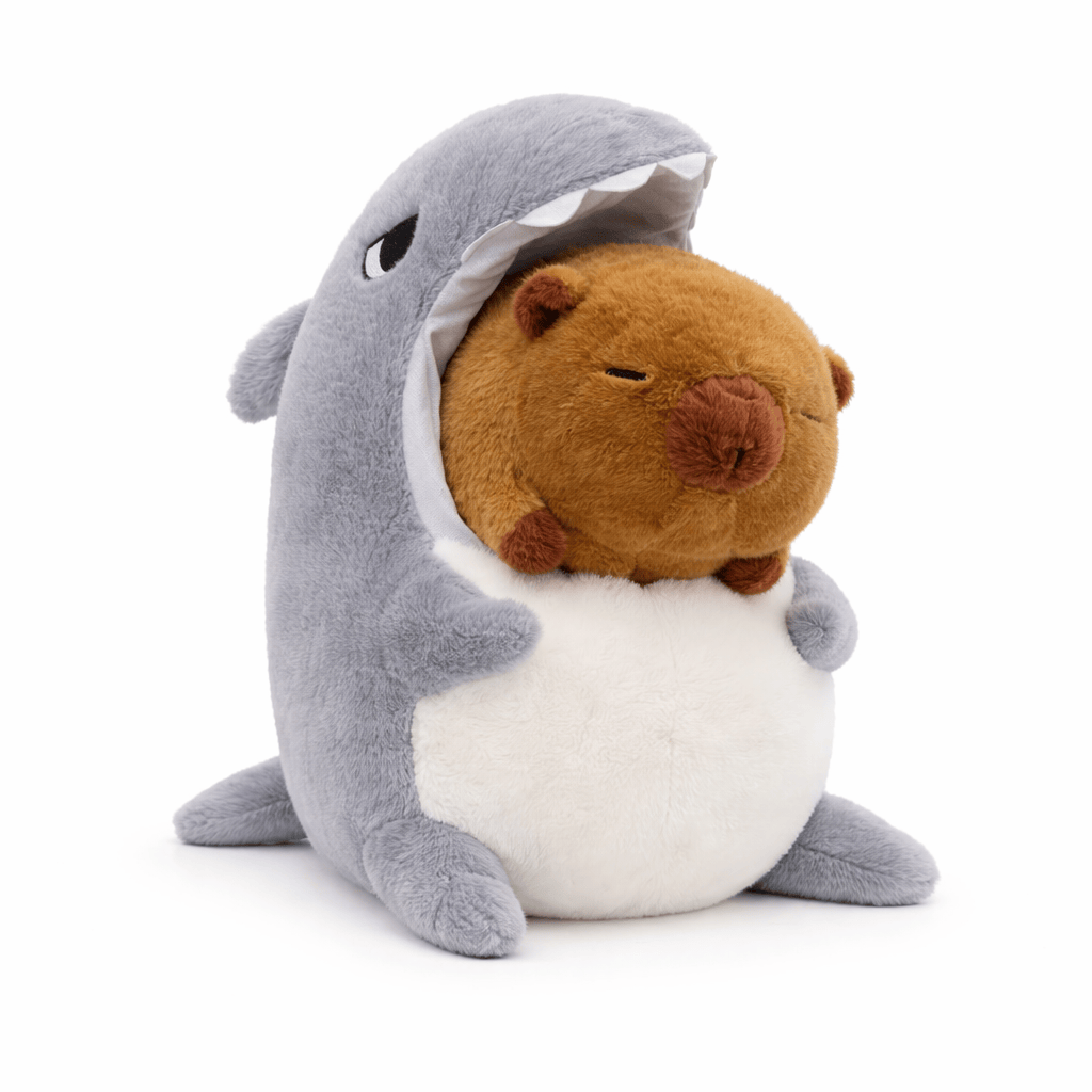 Capybara Plush in Shark Costume Oh My Plushie