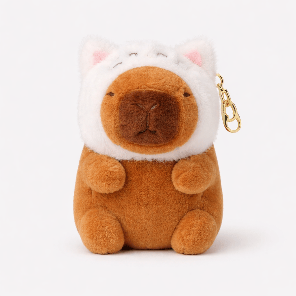 Capybara Plush with Cat Hood Oh My Plushie