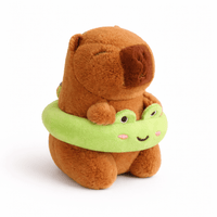Capybara Plush with Frog Swim Ring Oh My Plushie
