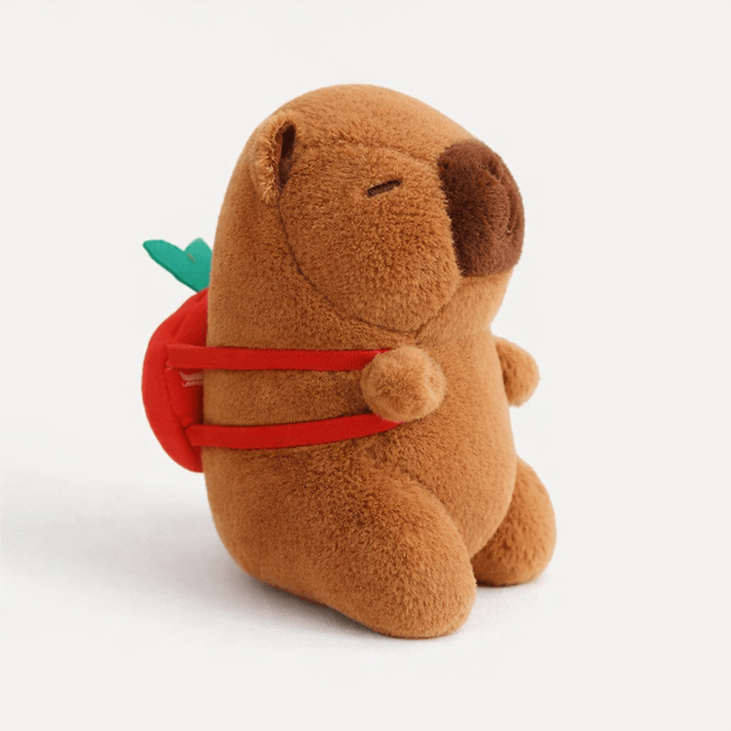 Capybara Plush with Strawberry Backpack Oh My Plushie
