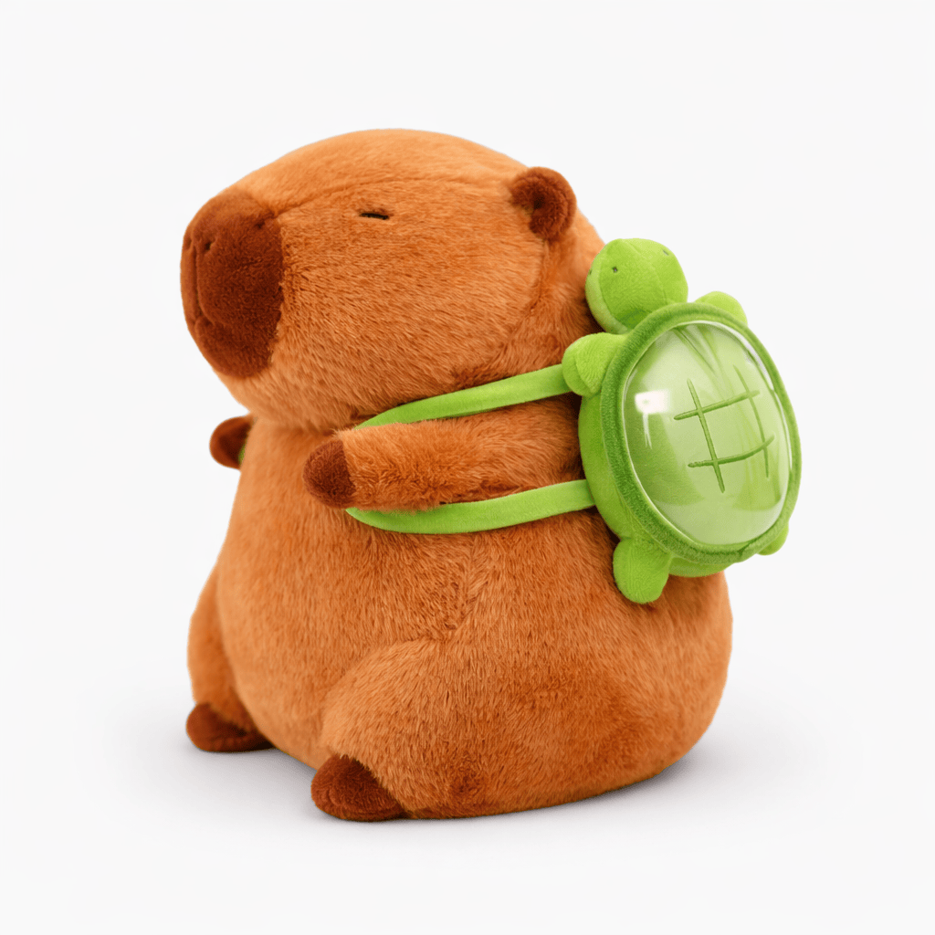 Capybara Plush with Turtle Backpack Oh My Plushie