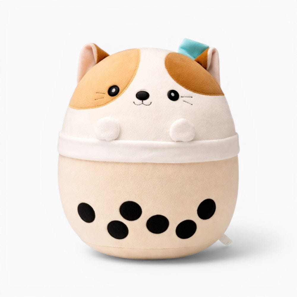 Cat Plush in Bubble Tea Design Oh My Plushie