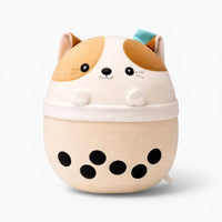 Cat Plush in Bubble Tea Design Oh My Plushie