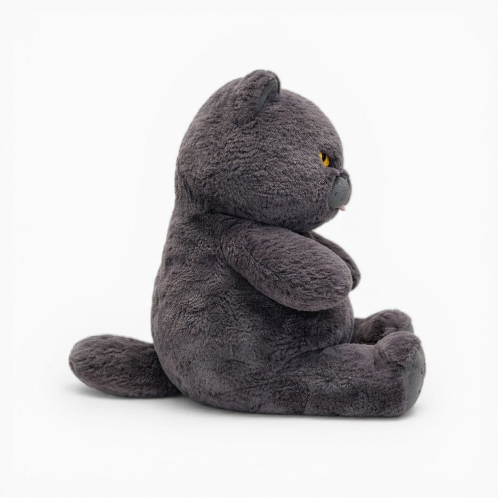 Chubby Grey Cat Plush Oh My Plushie