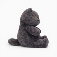 Chubby Grey Cat Plush Oh My Plushie