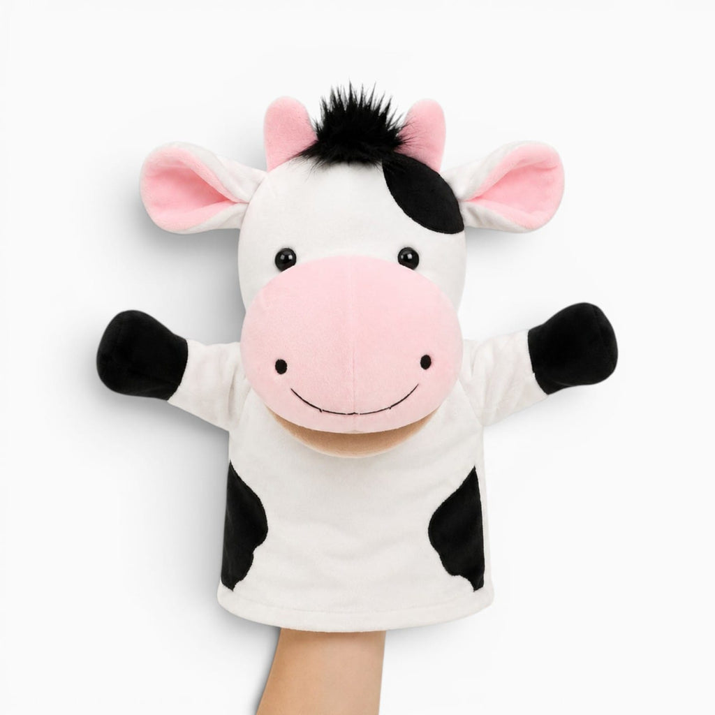 Cow Hand Puppet Oh My Plushie