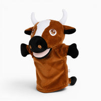 Cow Plush Hand Puppet Oh My Plushie