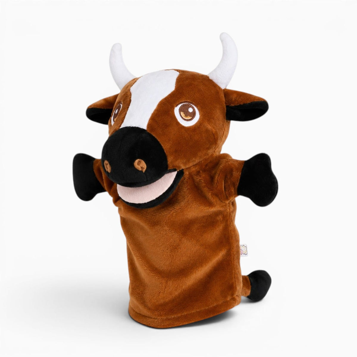 Cow Plush Hand Puppet Oh My Plushie