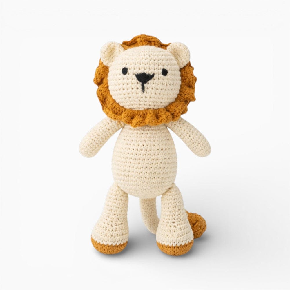 Crochet Beige Lion Plush Oh My Plushie