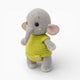 Crochet Elephant Doll in Green Outfit Oh My Plushie